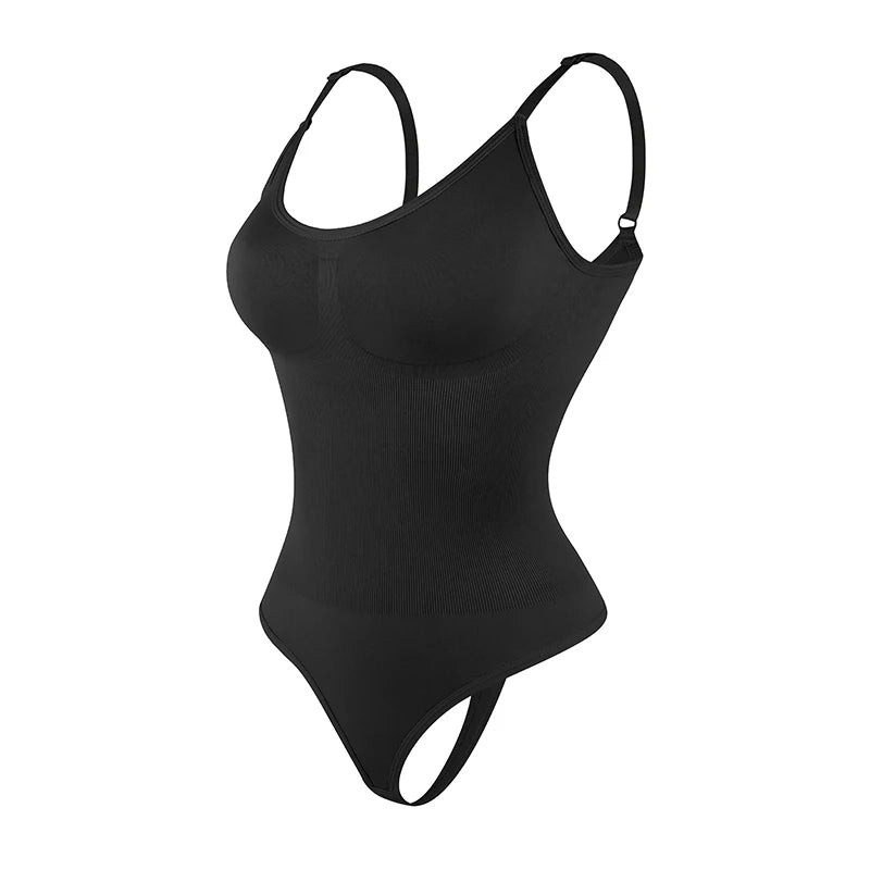 Seamless Shaping Sculpting Bodysuit with Straps