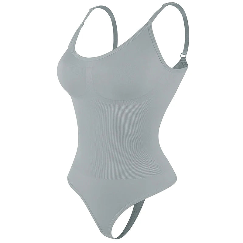 Seamless Shaping Sculpting Bodysuit with Straps