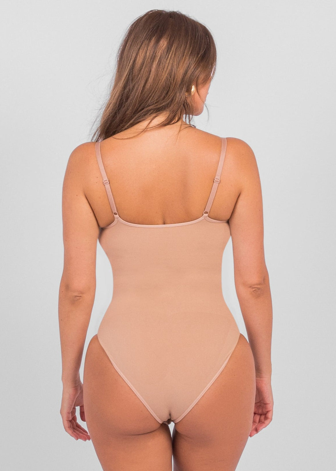 Seamless Shaping Sculpting Bodysuit with Straps